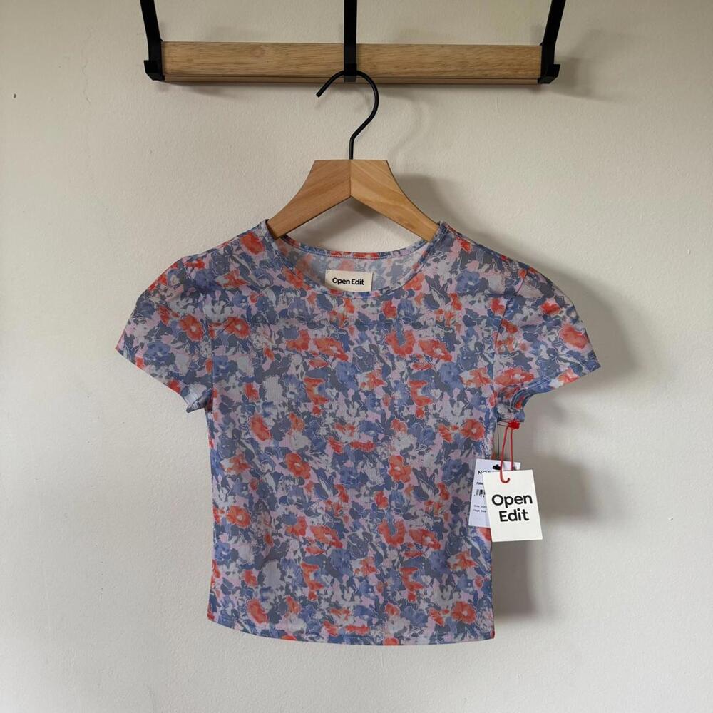 Open‎ Edit Floral Mesh size XXS NWT from Nordstrom